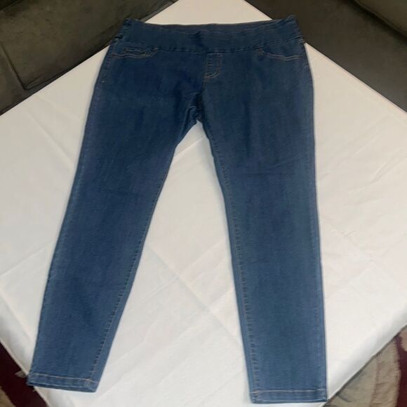 HUE Stretch Blue Women's Jeans Size XL - Picture 3 of 9